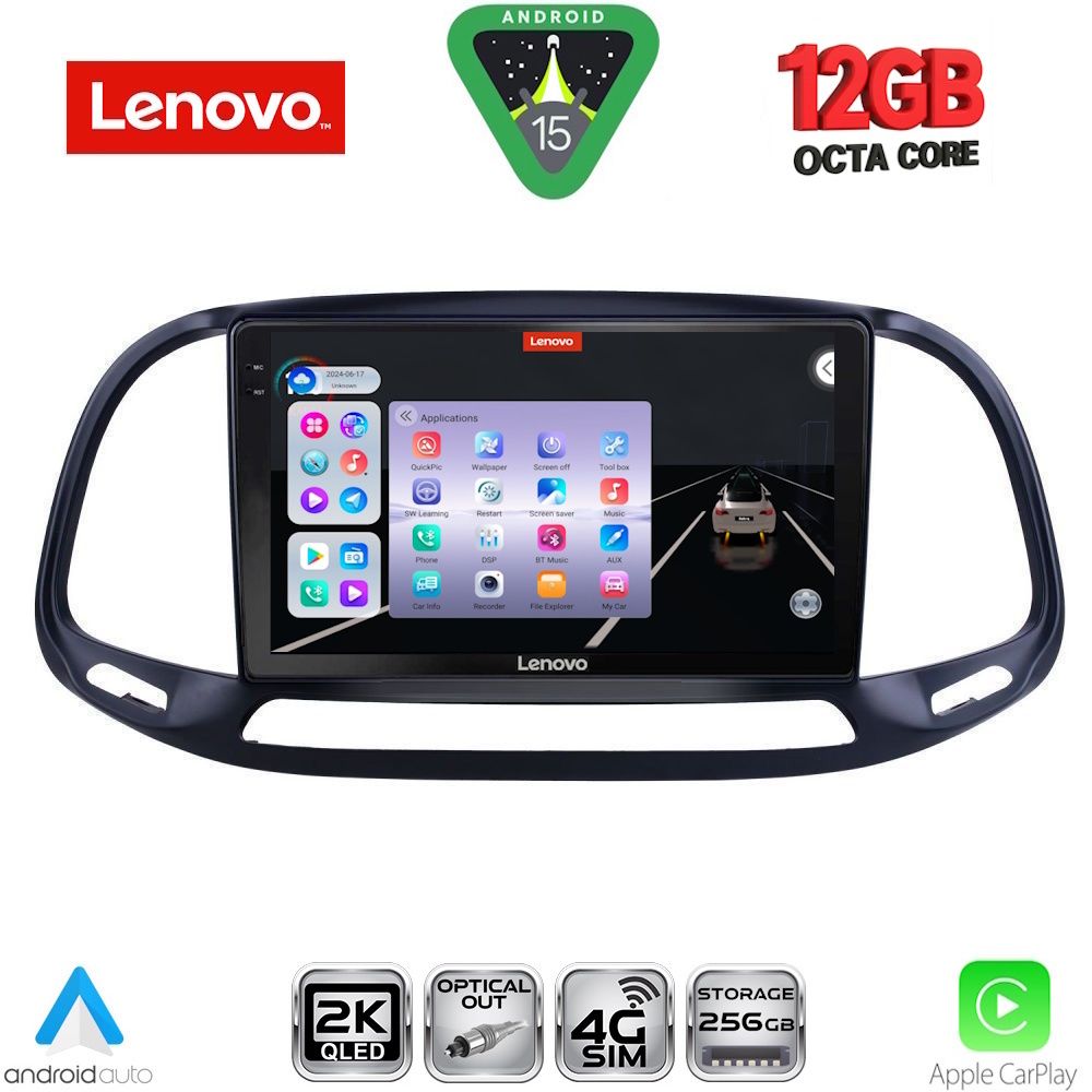 LENOVO SSZ 12138_CPA (9inc) MULTIMEDIA TABLET for FIAT DOBLO – OPEL COMBO mod. 2015-2018 - LENOVO SSZ 12138_CPA