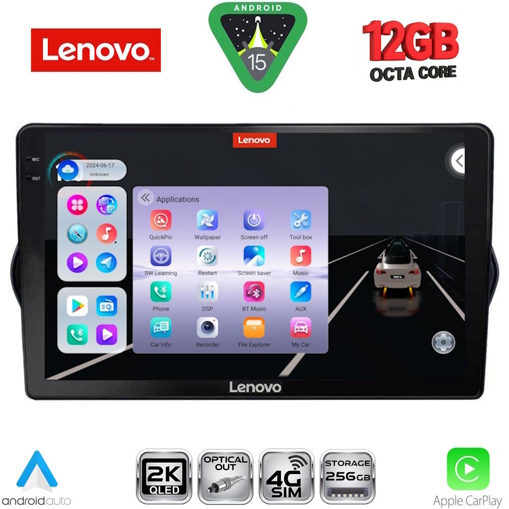 LENOVO SSZ 12148_CPA (9inc) MULTIMEDIA TABLET for FIAT TIPO mod. 2015-2023 - LENOVO SSZ 12148_CPA