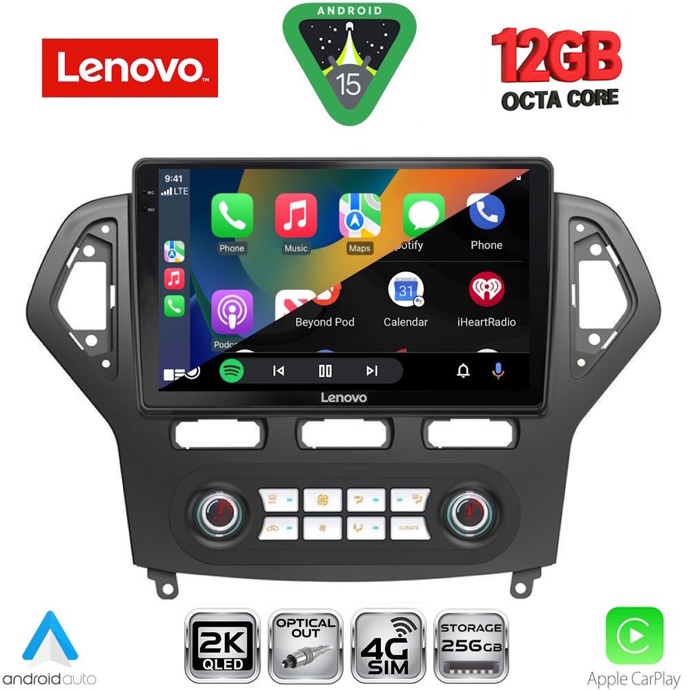 LENOVO SSZ 12162_CPA CLIMA (10inc) MULTIMEDIA TABLET for FORD MONDEO mod. 2007-2011 - LENOVO SSZ 12162 _CPA CLIMA