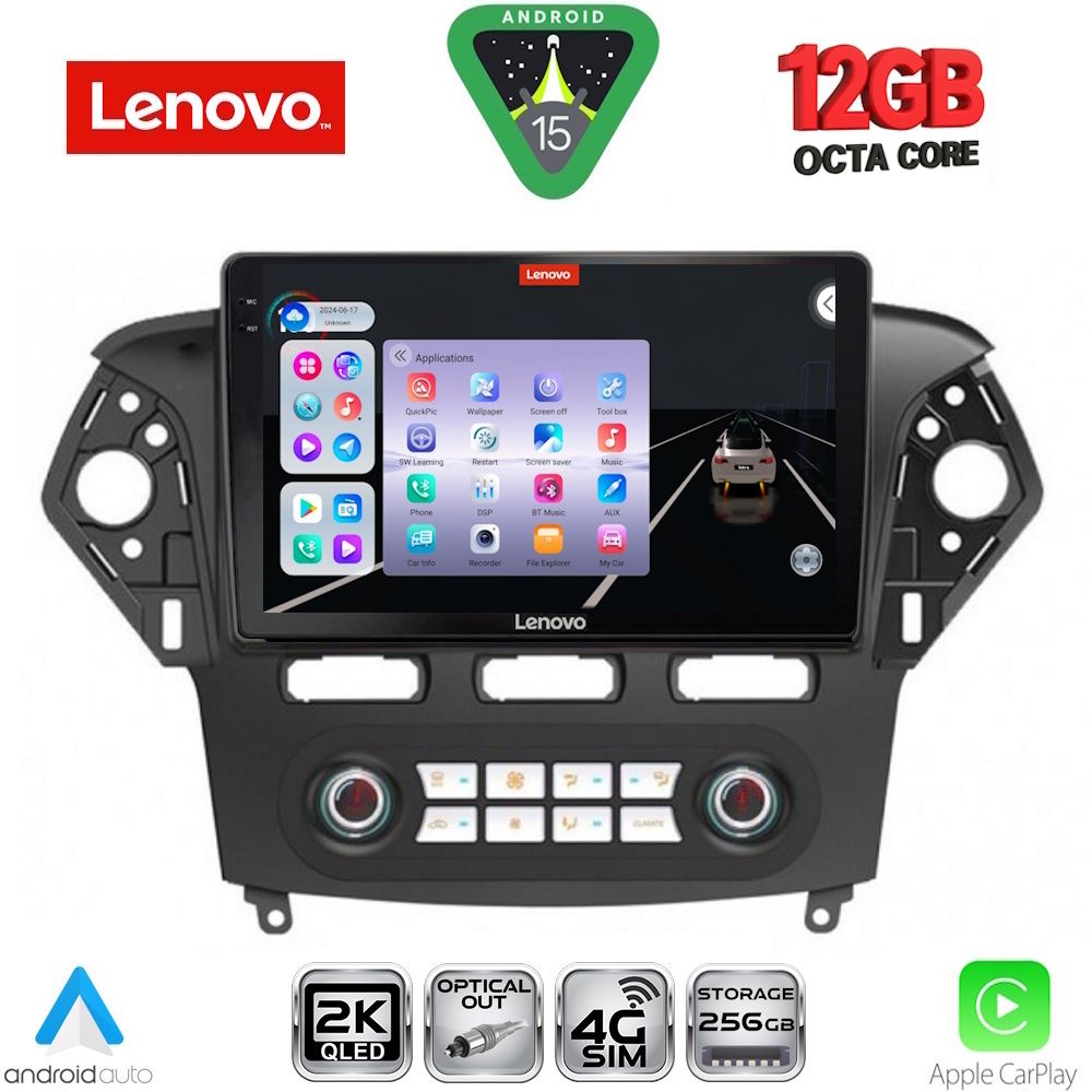 LENOVO SSZ 12163_CPA CLIMA (10inc) MULTIMEDIA TABLET for FORD MONDEO mod. 2011-2013 - LENOVO SSZ 12163 _CPA CLIMA