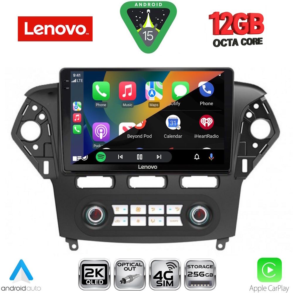 LENOVO SSZ 12163_CPA CLIMA (10inc) MULTIMEDIA TABLET for FORD MONDEO mod. 2011-2013 - LENOVO SSZ 12163 _CPA CLIMA
