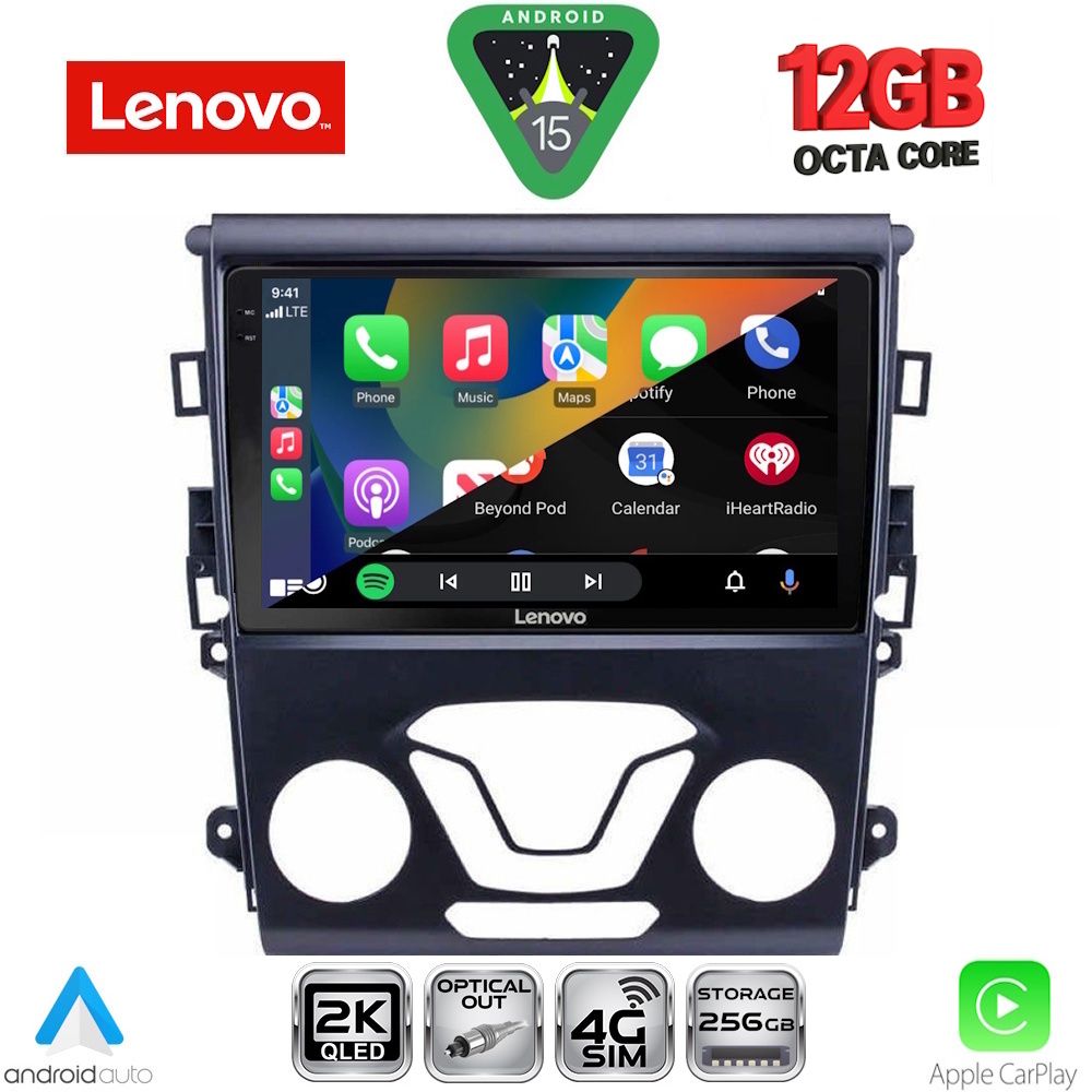 LENOVO SSZ 12164_CPA A/C (9inc) MULTIMEDIA TABLET for FORD MONDEO mod. 2014-2023