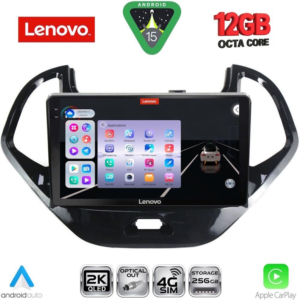 LENOVO SSZ 12167SH_CPA (9inc) MULTIMEDIA TABLET for FORD KA mod. 2017-2024 - LENOVO SSZ 12167SH_CPA