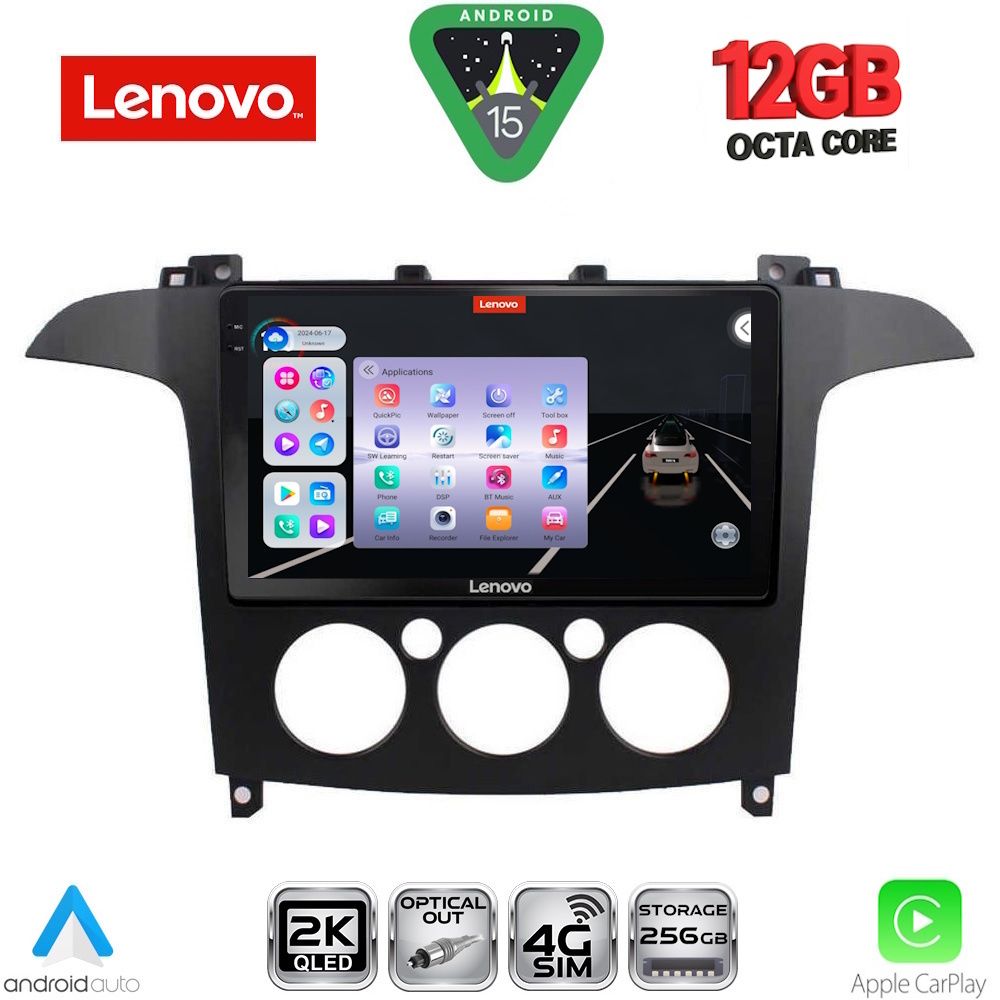 LENOVO SSZ 12175_CPA A/C (9inc) MULTIMEDIA TABLET for FORD SMAX mod. 2006-2014