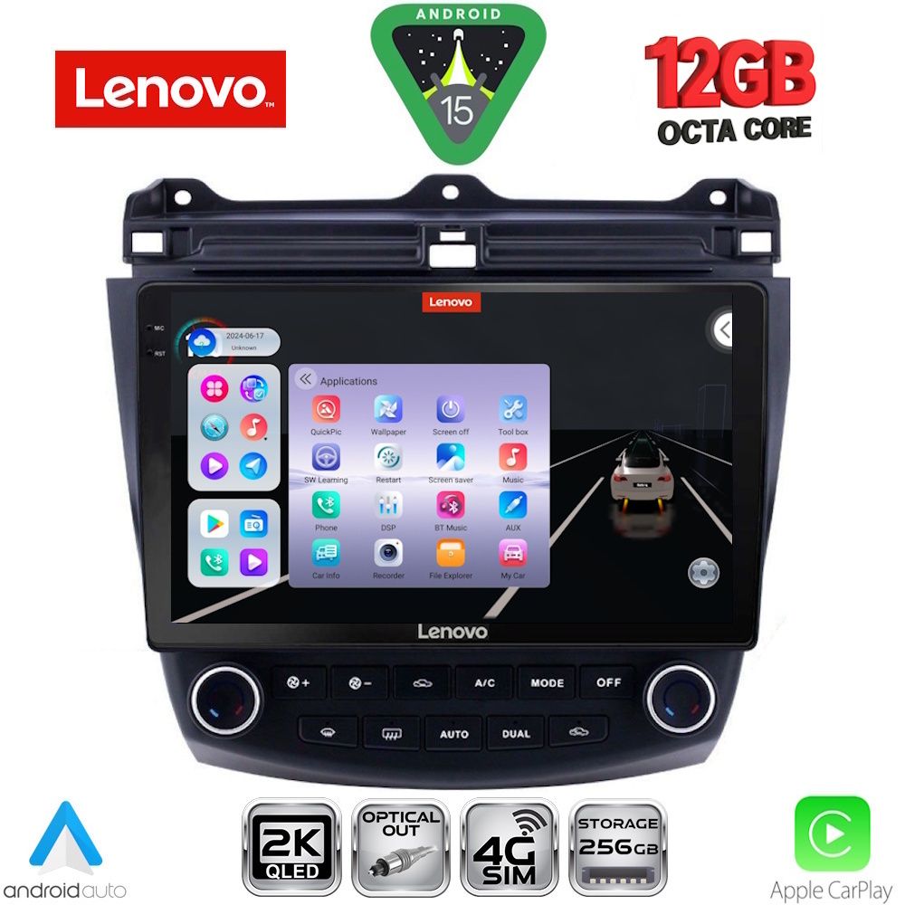 LENOVO SSZ 12182_CPA (10inc) MULTIMEDIA TABLET for HONDA ACCORD mod. 2003-2007 - LENOVO SSZ 12182_CPA