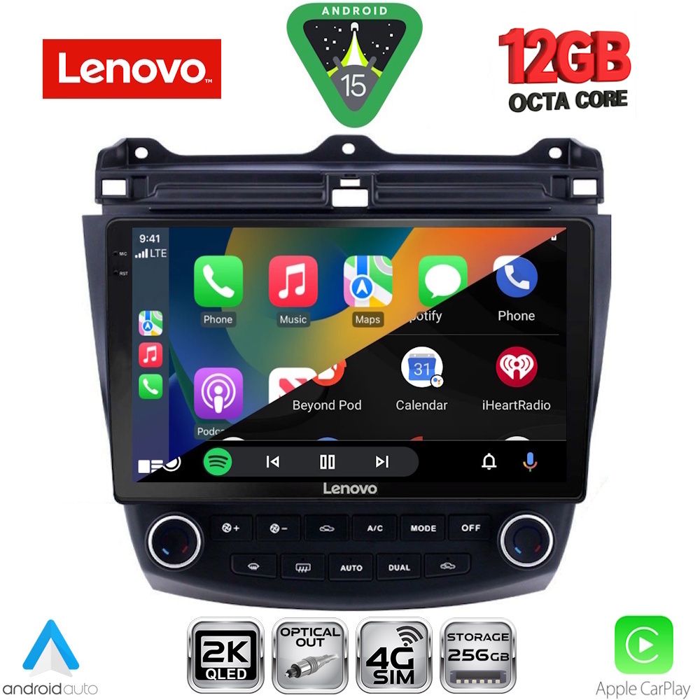 LENOVO SSZ 12182_CPA (10inc) MULTIMEDIA TABLET for HONDA ACCORD mod. 2003-2007 - LENOVO SSZ 12182_CPA