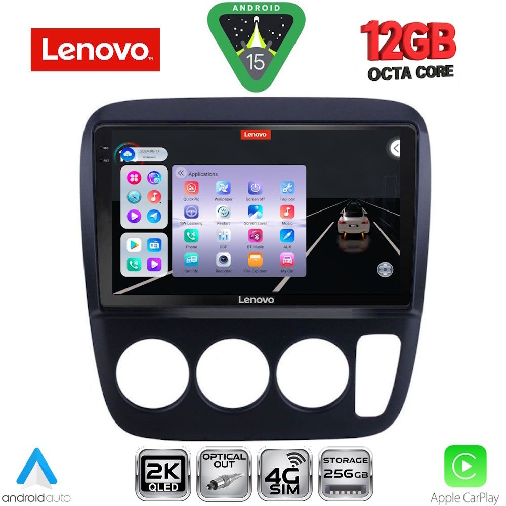 LENOVO SSZ 12196_CPA A/C (9inc) MULTIMEDIA TABLET for HONDA CRV mod. 1996-2006 - LENOVO SSZ 12196_CPA A/C