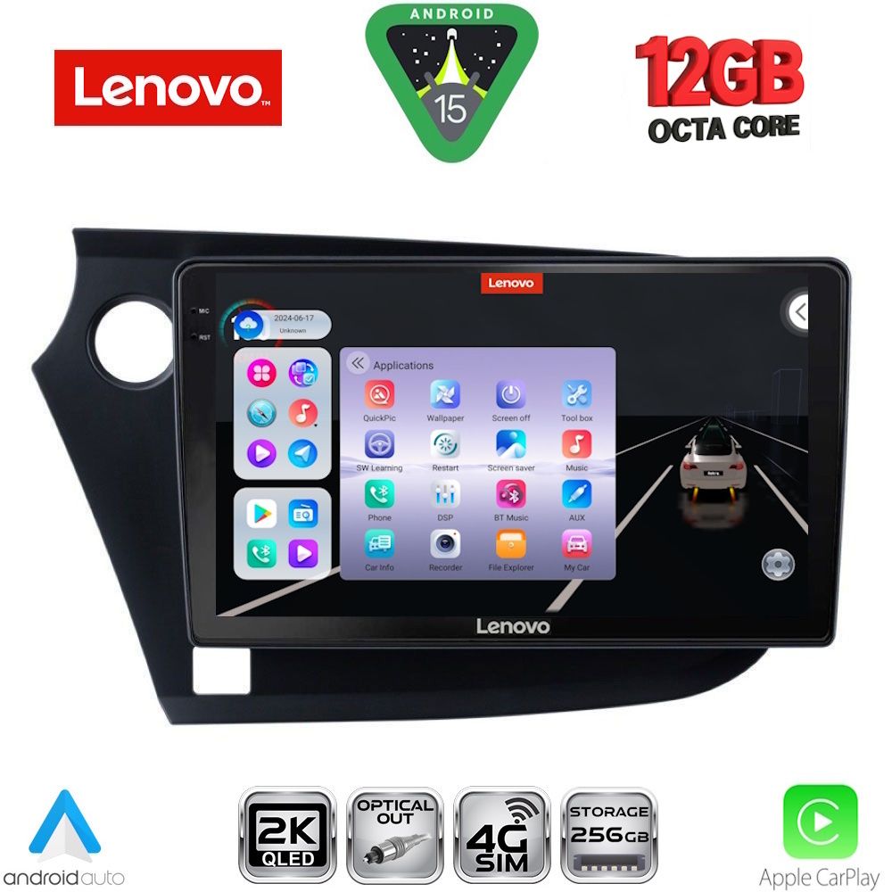 LENOVO SSZ 12205_CPA (9inc) MULTIMEDIA TABLET for HONDA INSIGHT mod. 2009-2014 - LENOVO SSZ 12205_CPA