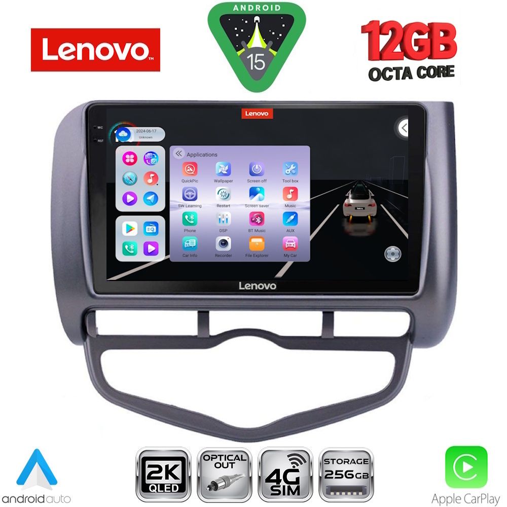 LENOVO SSZ 12210_CPA CLIMA (9inc) MULTIMEDIA TABLET for HONDA JAZZ mod. 2002-2008 - LENOVO SSZ 12210_CPA CL