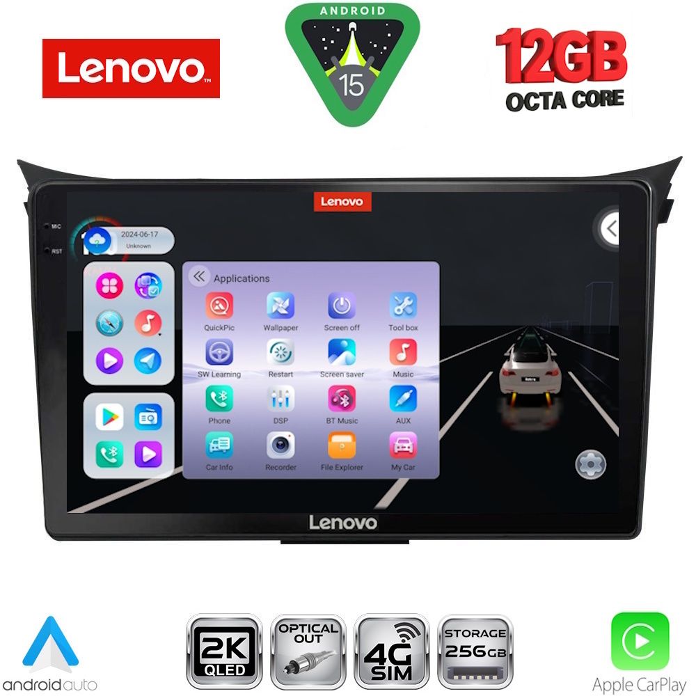 LENOVO SSZ 12232_CPA (9inc) MULTIMEDIA TABLET for HYUNDAI i30  mod. 2012-2017