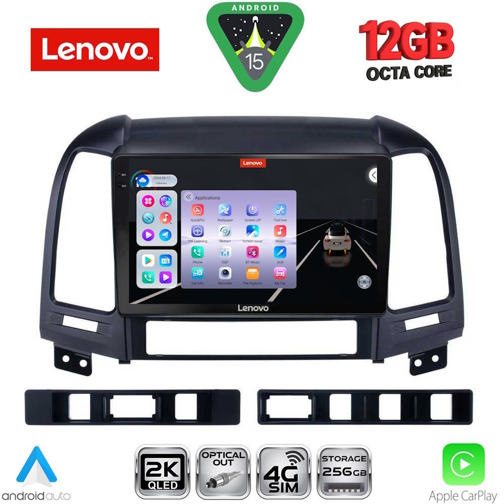 LENOVO SSZ 12239_CPA (9inc) MULTIMEDIA TABLET for HYUNDAI SANTA FE mod. 2005-2013 - LENOVO SSZ 12239_CPA