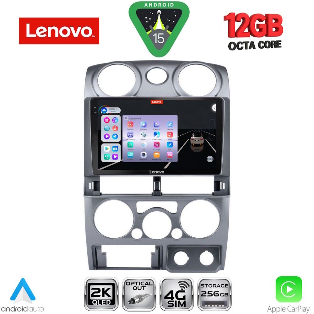 LENOVO SSZ 12254SL_CPA (9inc) MULTIMEDIA TABLET for ISUZU D-MAX mod. 2008-2012 (SILVER) - LENOVO SSZ 12254_CPA