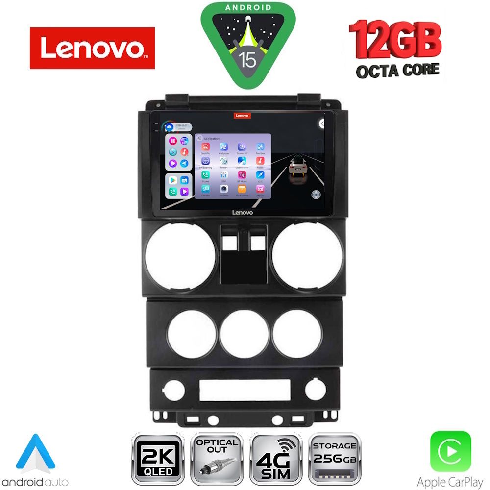 LENOVO SSZ 12293_CPA (9inc) MULTIMEDIA TABLET for JEEP WRANGLER  mod. 2006-2011 - LENOVO SSZ 12293_CPA