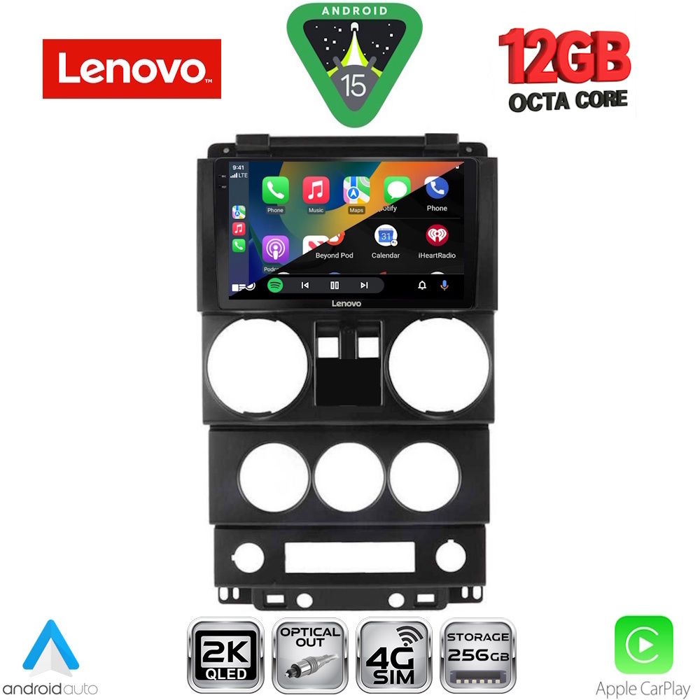 LENOVO SSZ 12293_CPA (9inc) MULTIMEDIA TABLET for JEEP WRANGLER  mod. 2006-2011 - LENOVO SSZ 12293_CPA