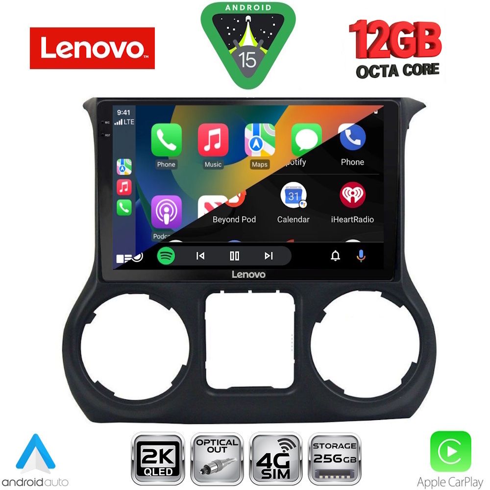LENOVO SSZ 12296_CPA (10inc) MULTIMEDIA TABLET for JEEP WRANGLER  mod. 2014-2017 - LENOVO SSZ 12296_CPA
