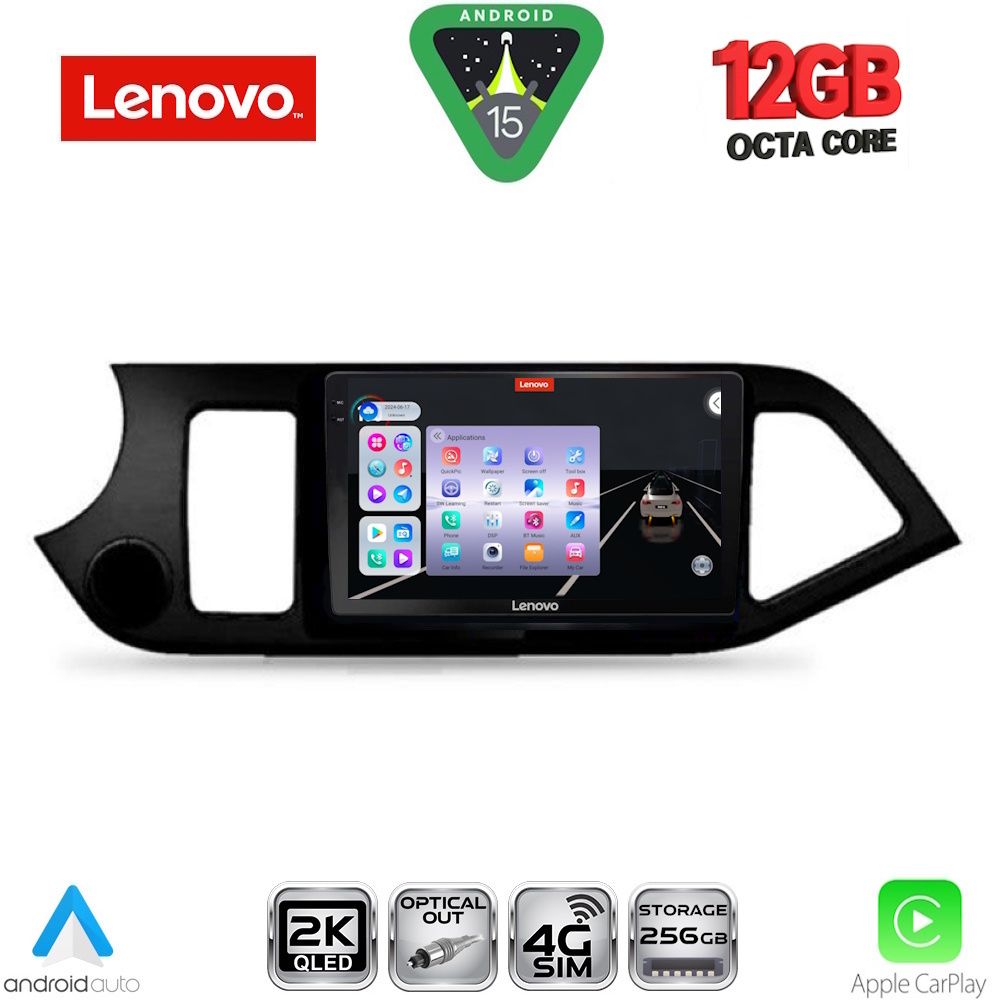 LENOVO SSZ 12308_CPA (9inc) MULTIMEDIA TABLET for KIA PICANTO mod. 2011-2017 - LENOVO SSZ 12308_CPA