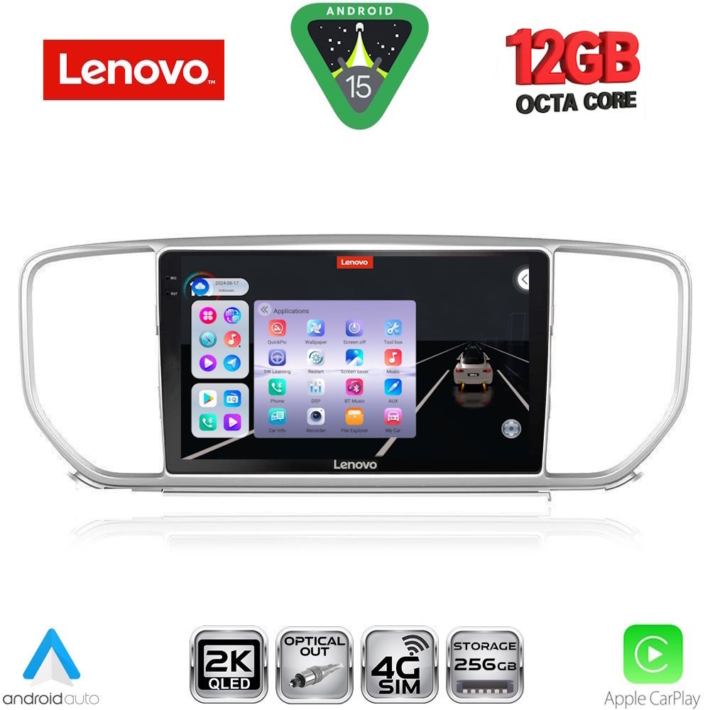 LENOVO SSZ 12327_CPA (9inc) MULTIMEDIA TABLET for KIA SPORTAGE mod. 2018-2021 - LENOVO SSZ 12327_CPA