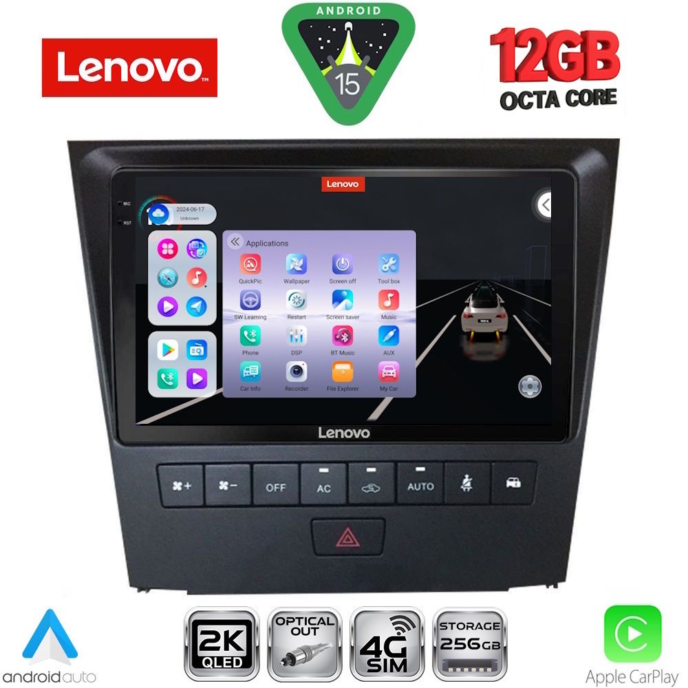 LENOVO SSZ 12341_CPA (9inc) MULTIMEDIA TABLET for LEXUS GS mod. 2004-2011