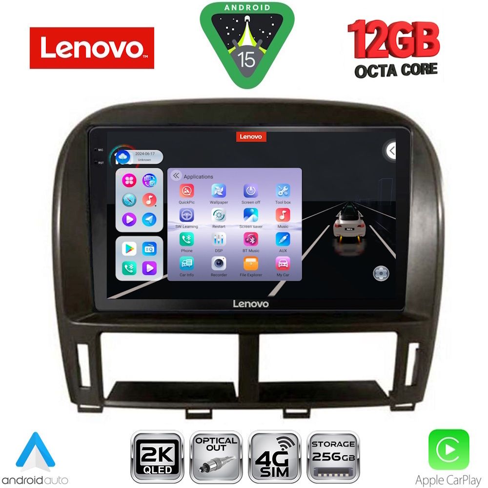 LENOVO SSZ 12343_CPA (9inc) MULTIMEDIA TABLET for LEXUS LS 430 – XF 430 mod. 2000-2006 - LENOVO SSZ 12343_CPA