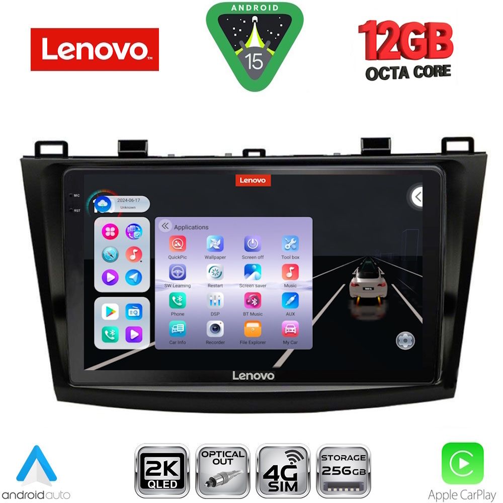 LENOVO SSZ 12366_CPA (9inc) MULTIMEDIA TABLET for MAZDA 3 mod. 2009-2014 - LENOVO SSZ 12366_CPA