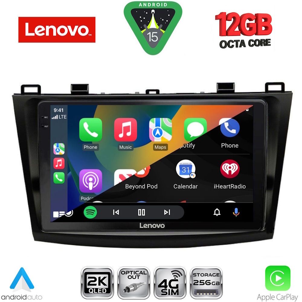 LENOVO SSZ 12366_CPA (9inc) MULTIMEDIA TABLET for MAZDA 3 mod. 2009-2014 - LENOVO SSZ 12366_CPA