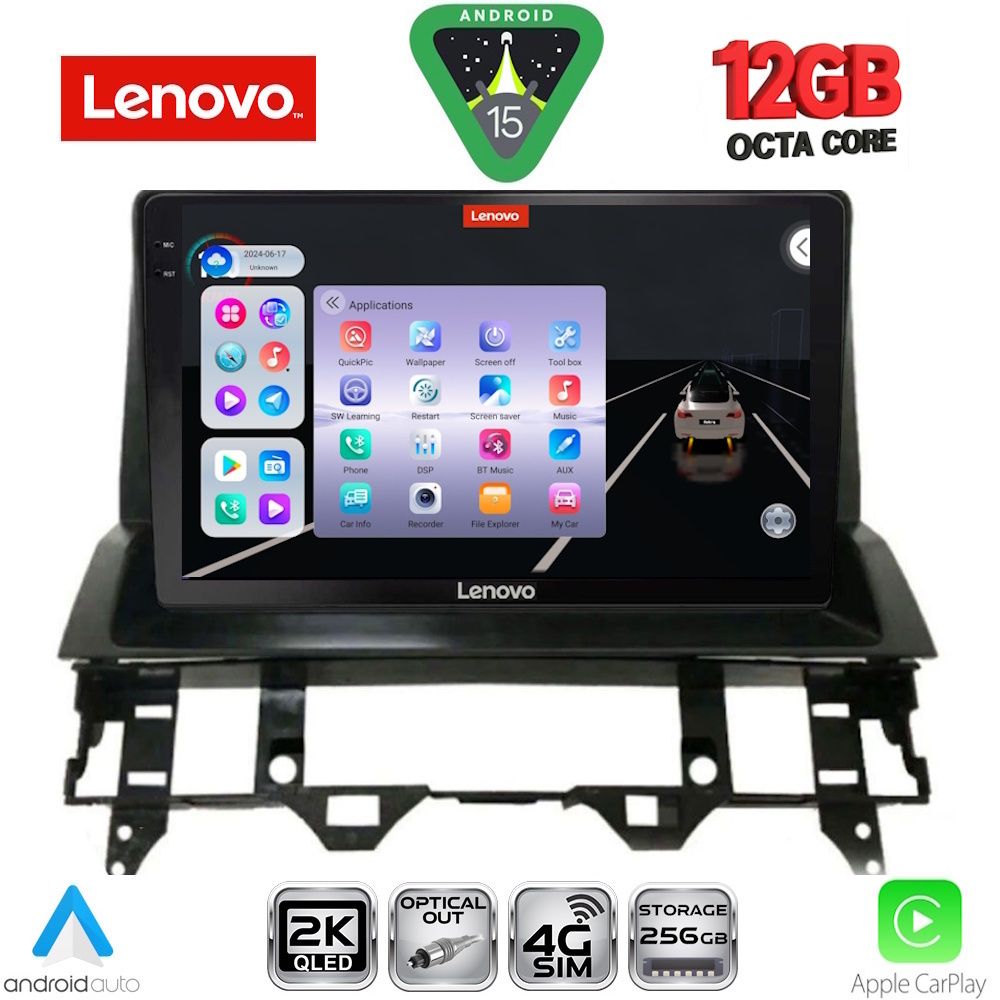 LENOVO SSZ 12376_CPA DASH (10inc) MULTIMEDIA TABLET for MAZDA 6 mod. 2002-2008 - LENOVO SSZ 12376_CPA