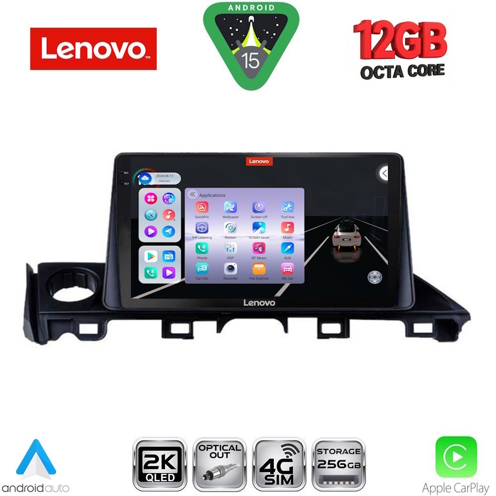LENOVO SSZ 12379_CPA (9inc) MULTIMEDIA TABLET for MAZDA 6 mod. 2017-2020 - LENOVO SSZ 12379_CPA