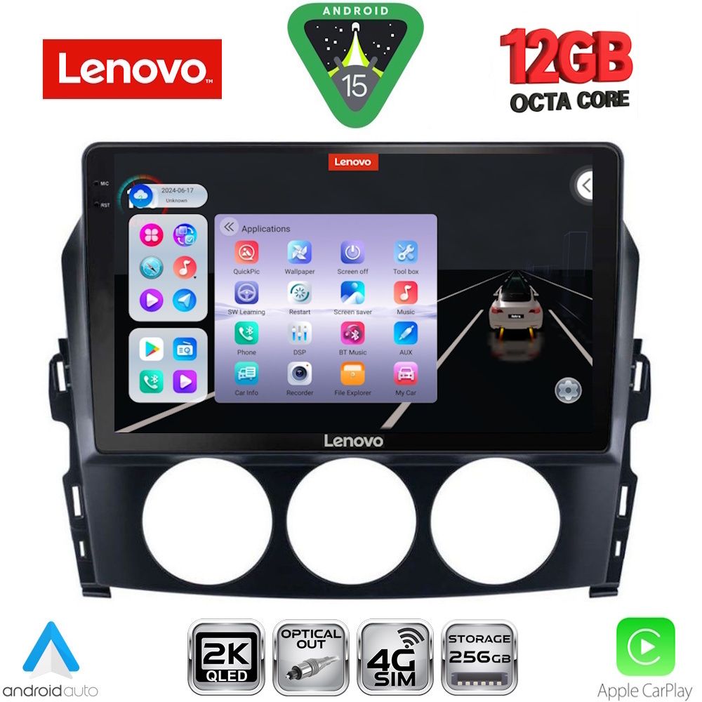LENOVO SSZ 12392_CPA (9inc) MULTIMEDIA TABLET for MAZDA MX5 mod. 2005-2015 - LENOVO SSZ 12392_CPA