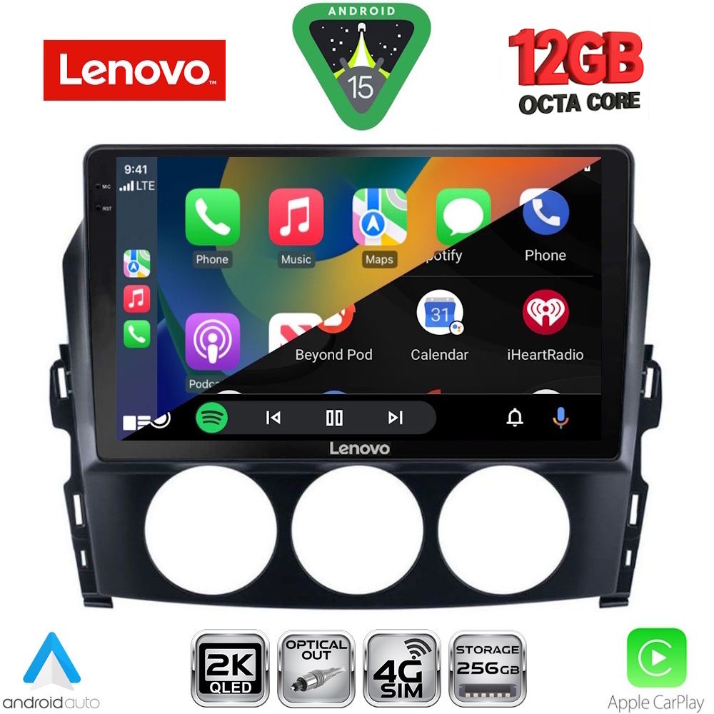 LENOVO SSZ 12392_CPA (9inc) MULTIMEDIA TABLET for MAZDA MX5 mod. 2005-2015 - LENOVO SSZ 12392_CPA