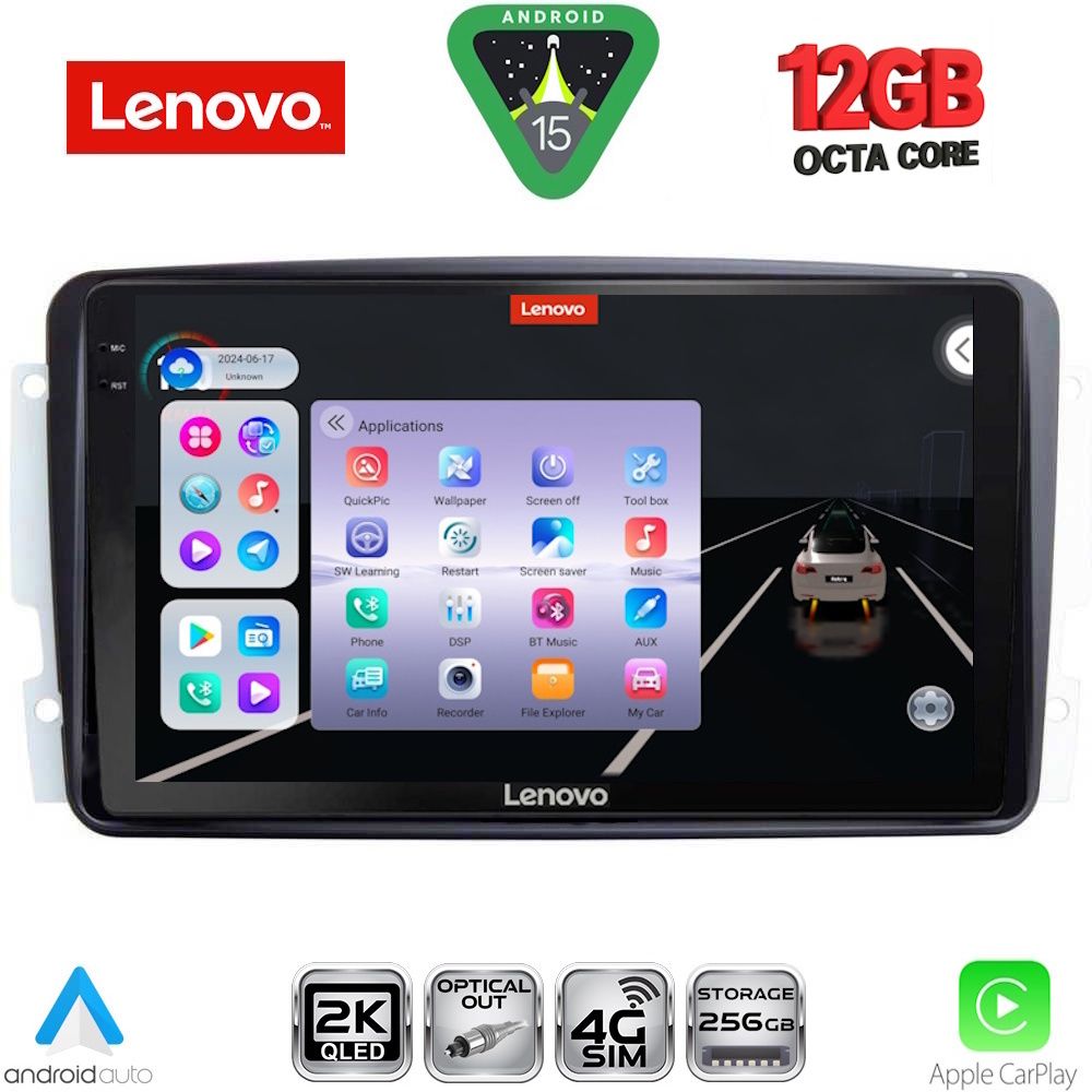 LENOVO SSZ 12401_CPA (9inc) MULTIMEDIA TABLET for MERCEDES CLK (W209) mod. 2000-2004 - LENOVO SSZ 12401_CPA