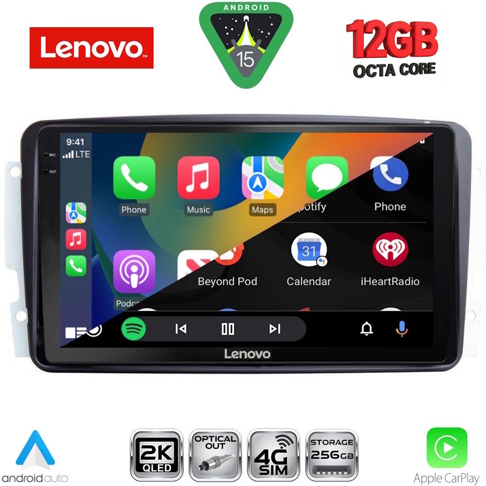 LENOVO SSZ 12401_CPA (9inc) MULTIMEDIA TABLET for MERCEDES CLK (W209) mod. 2000-2004 - LENOVO SSZ 12401_CPA