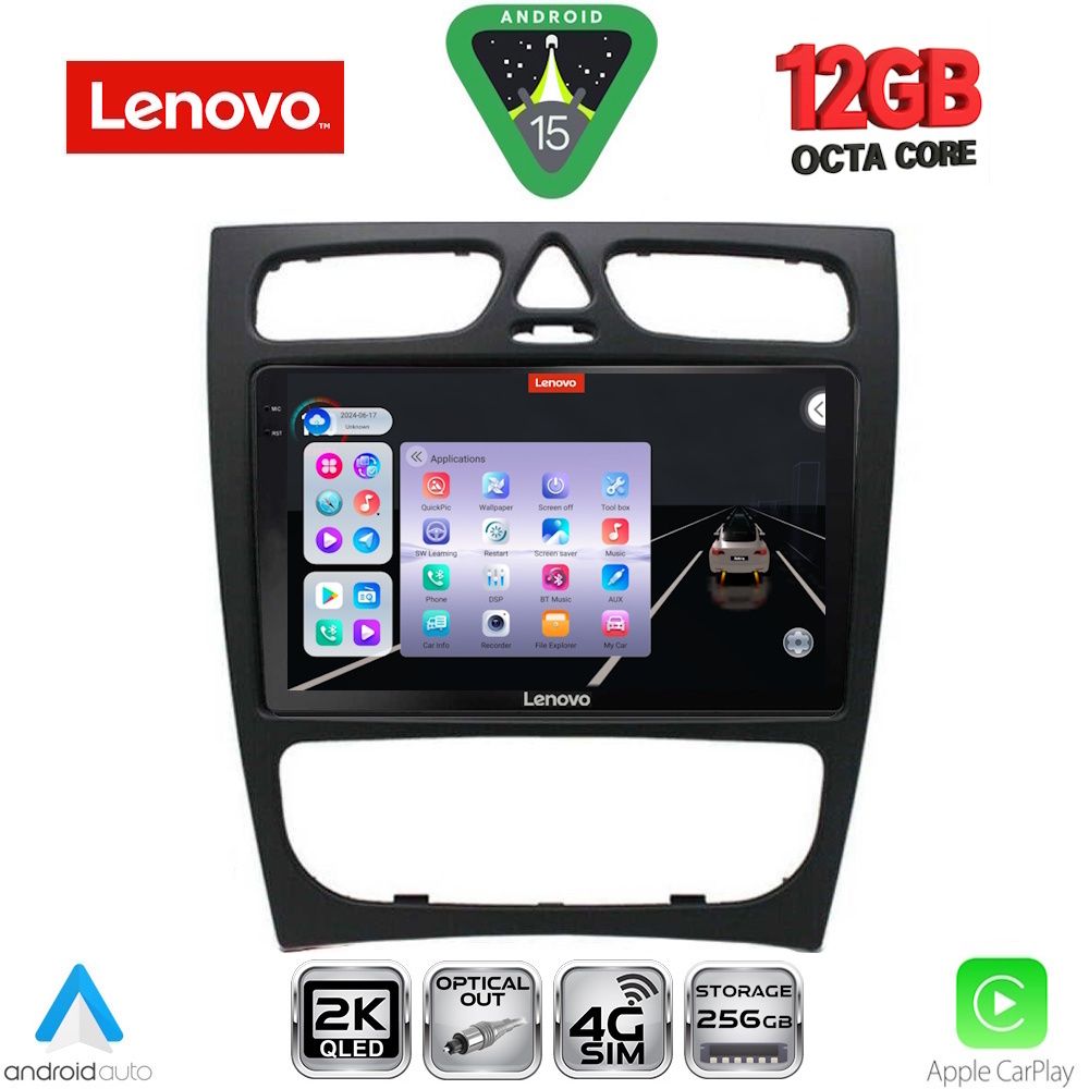 LENOVO SSZ 12402_CPA (9inc) MULTIMEDIA TABLET for MERCEDES C (W203) mod. 1999-2004 - LENOVO SSZ 12402_CPA