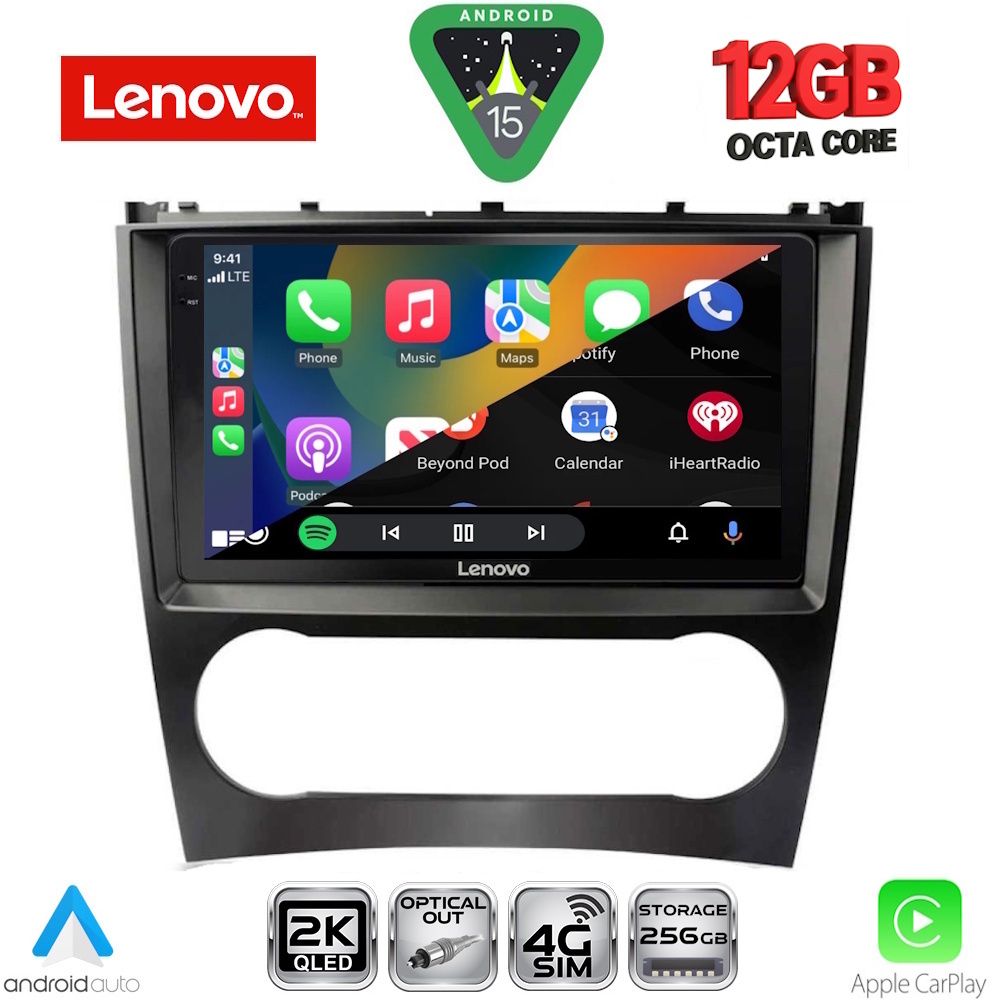 LENOVO SSZ 12404_CPA (9inc) MULTIMEDIA TABLET for MERCEDES C – CLK (W203-209) mod. 2004-2008 - LENOVO SSZ 12404_CPA