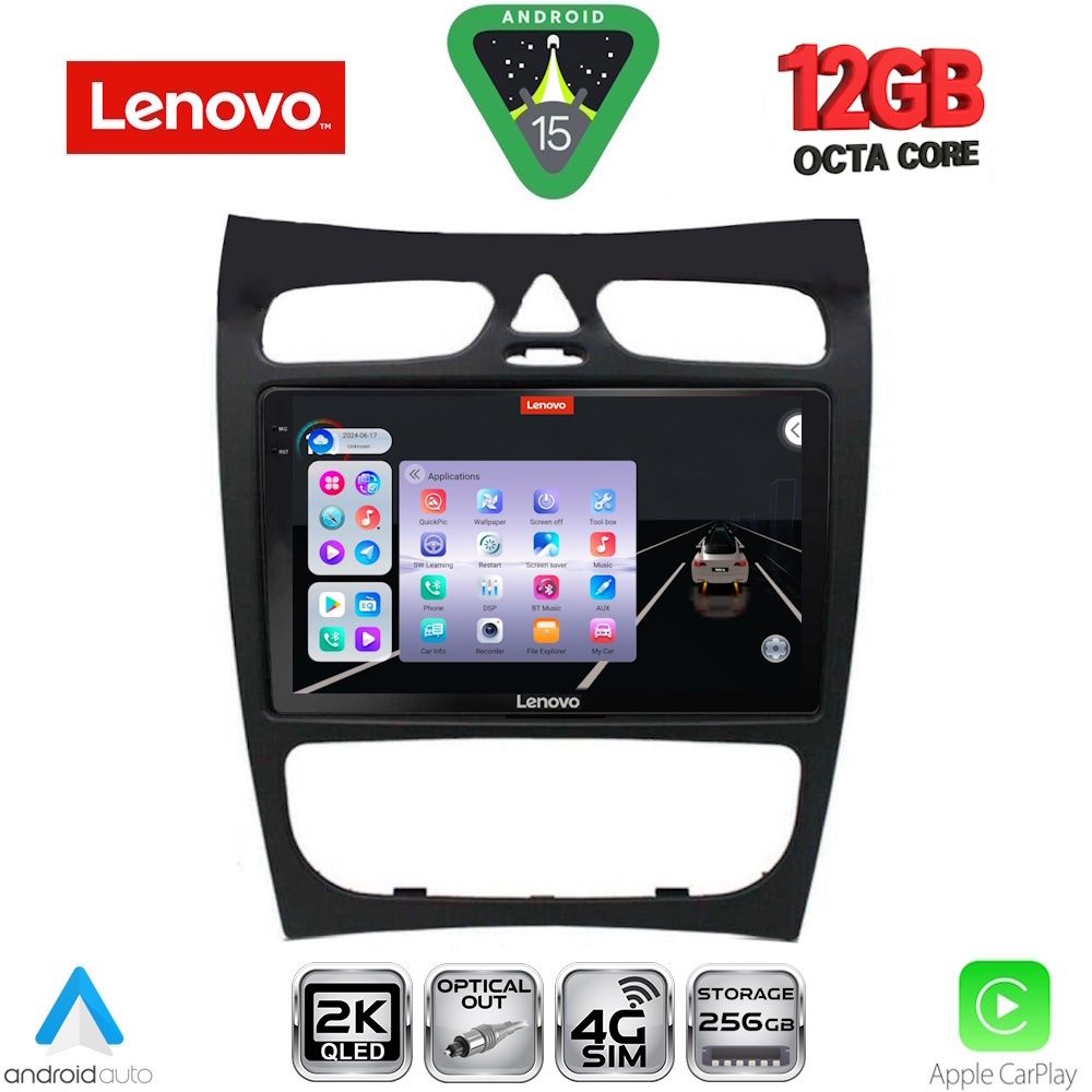 LENOVO SSZ 12406_CPA (9inc) MULTIMEDIA TABLET for MERCEDES CLK (W209) mod. 2000-2004 - LENOVO SSZ 12406_CPA