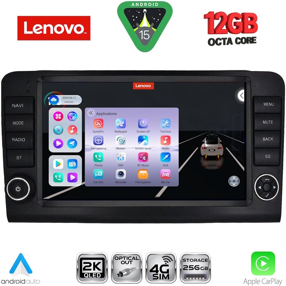 LENOVO SSZ 12416_CPA (9inc) MULTIMEDIA TABLET for MERCEDES ML (W164) – GL (X164) mod. 2005-2011 - LENOVO SSZ 12416_CPA