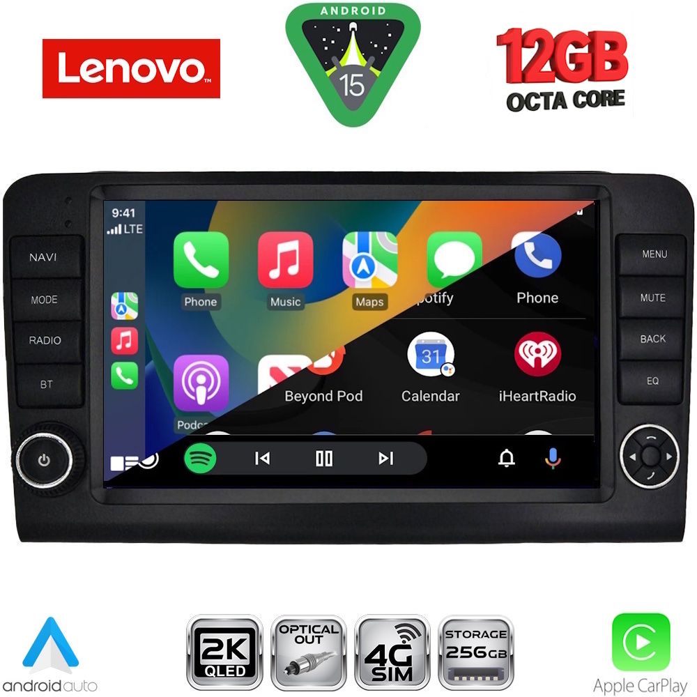LENOVO SSZ 12416_CPA (9inc) MULTIMEDIA TABLET for MERCEDES ML (W164) – GL (X164) mod. 2005-2011 - LENOVO SSZ 12416_CPA