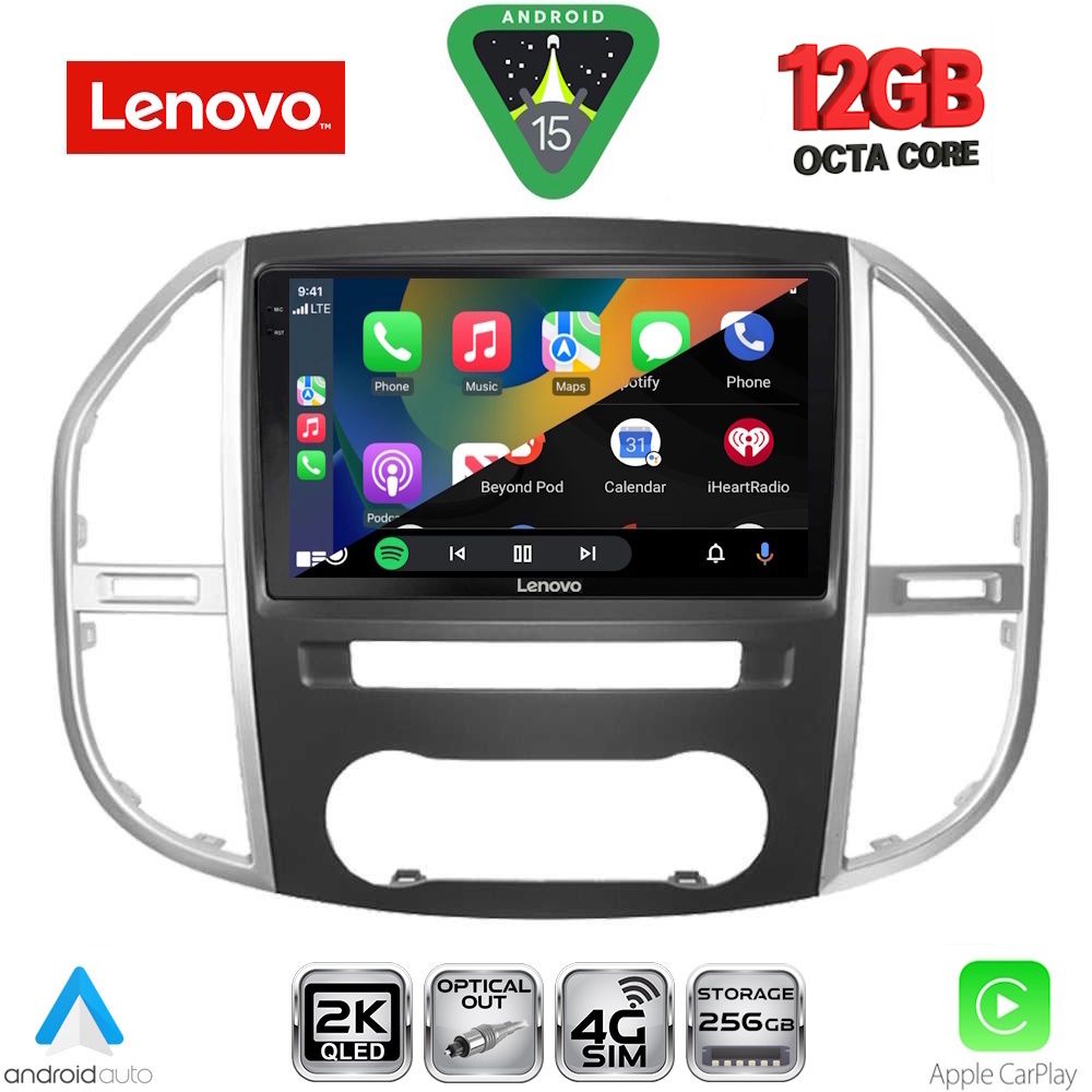 LENOVO SSZ 12429_CPA (10inc) MULTIMEDIA TABLET for MERCEDES VITO – VIANO  (W447) mod. 2015-2024 - LENOVO SSZ 12429_CPA