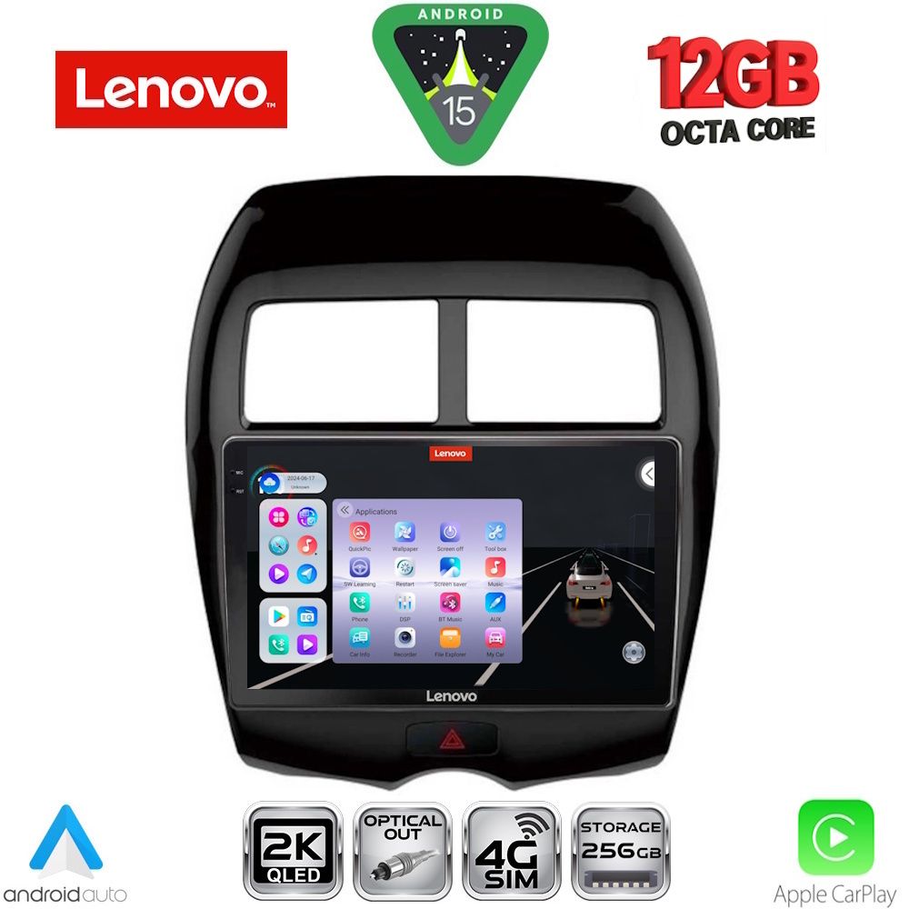 LENOVO SSZ 12430_CPA (10inc) MULTIMEDIA TABLET for MITSUBISHI ASX mod. 2009-2020 - PEUGEOT 4008 mod. 2012-2018