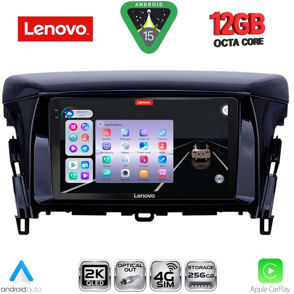 LENOVO SSZ 12432_CPA (9inc) MULTIMEDIA TABLET for MITSUBISHI ECLIPSE CROSS mod. 2018-2026