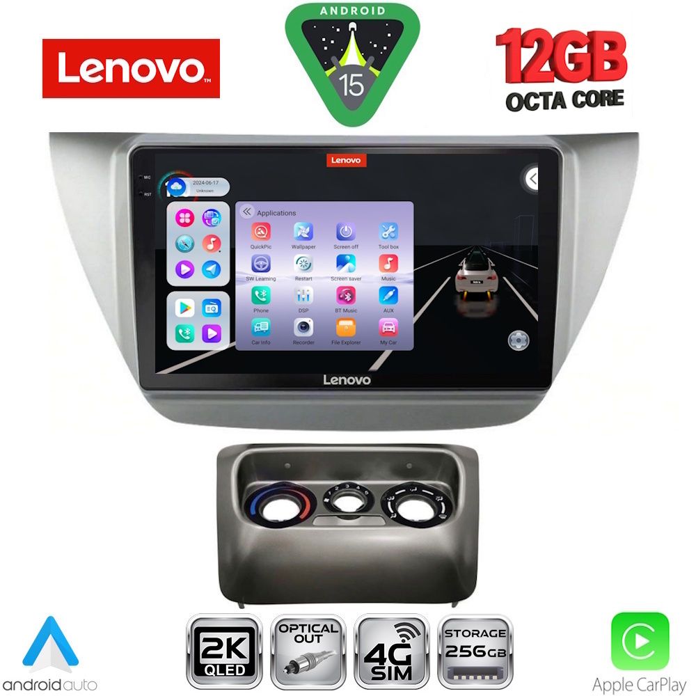 LENOVO SSZ 12433_CPA (9inc) MULTIMEDIA TABLET for MITSUBISHI LANCER mod. 2000-2007 - LENOVO SSZ 12433_CPA