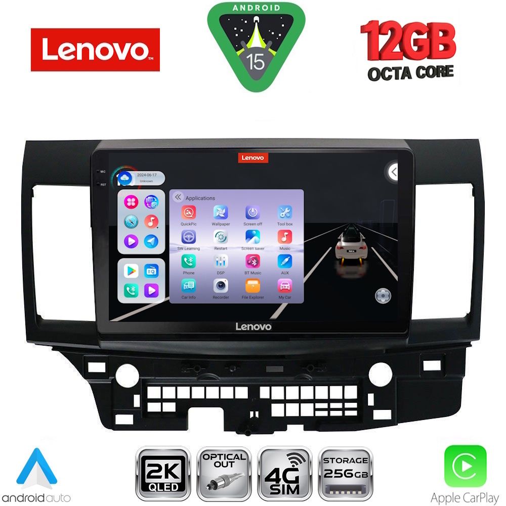 LENOVO SSZ 12434_CPA (10inc) MULTIMEDIA TABLET for MITSUBISHI LANCER mod. 2008-2017 - LENOVO SSZ 12434_CPA