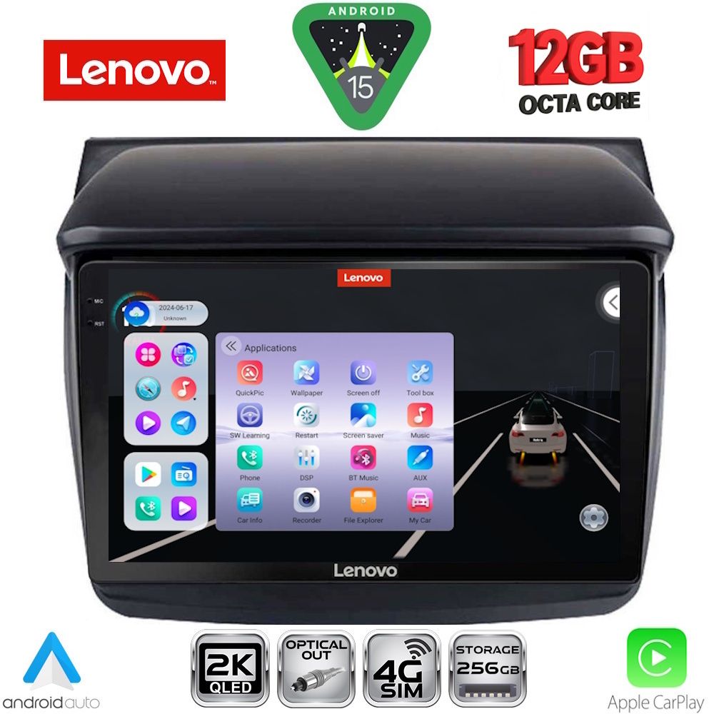 LENOVO SSZ 12436_CPA (9inc) MULTIMEDIA TABLET for MITSUBISHI L200 mod. 2006-2015 - LENOVO SSZ 12436_CPA