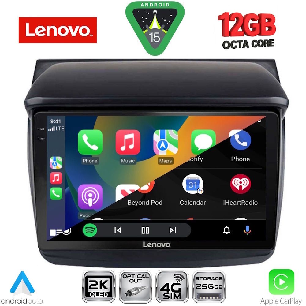 LENOVO SSZ 12436_CPA (9inc) MULTIMEDIA TABLET for MITSUBISHI L200 mod. 2006-2015 - LENOVO SSZ 12436_CPA