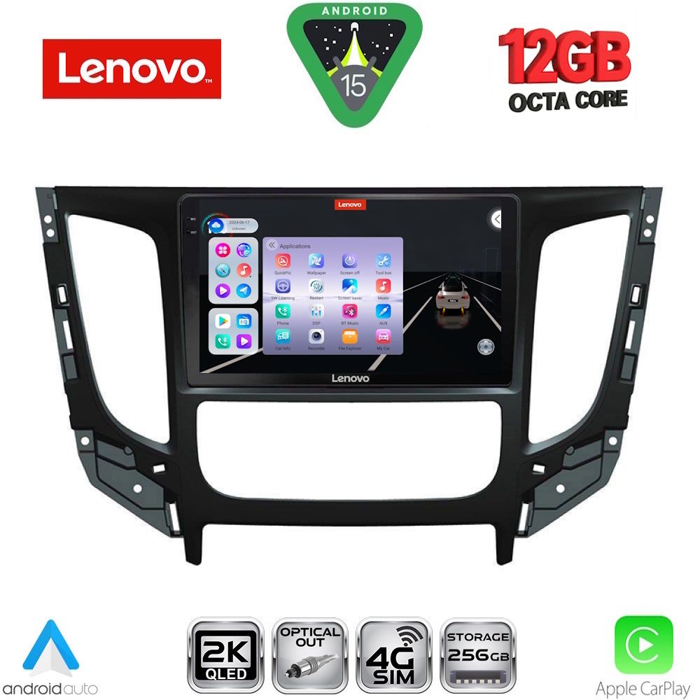 LENOVO SSZ 12437_CPA CLIMA (9inc) MULTIMEDIA TABLET for MITSUBISHI L200 mod. 2015> - LENOVO SSZ 12437_CPA CL