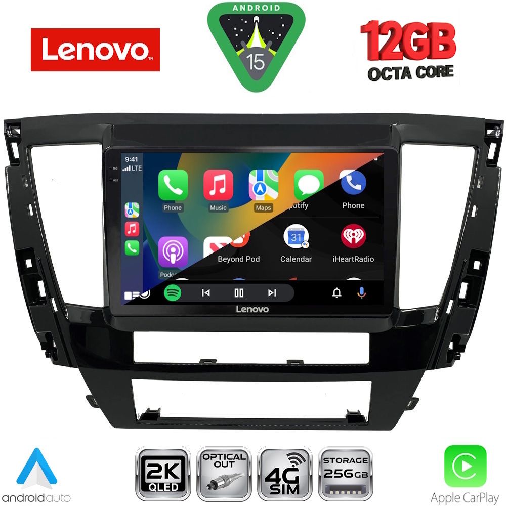 LENOVO SSZ 12447S_CPA (9inc) MULTIMEDIA TABLET for MITSUBISHI PAJERO SPORT mod. 2020-2026 - LENOVO SSZ 12447S_CPA