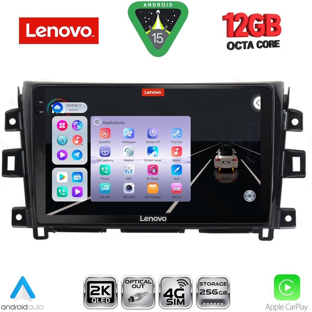 LENOVO SSZ 12456_CPA (10inc) MULTIMEDIA TABLET for NISSAN NAVARA mod. 2016-2025 - LENOVO SSZ 12456_CPA
