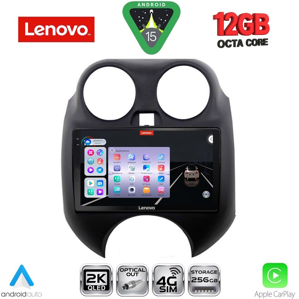 LENOVO SSZ 12459_CPA (9inc) MULTIMEDIA TABLET for NISSAN MICRA mod. 2010-2014 - LENOVO SSZ 12459_CPA