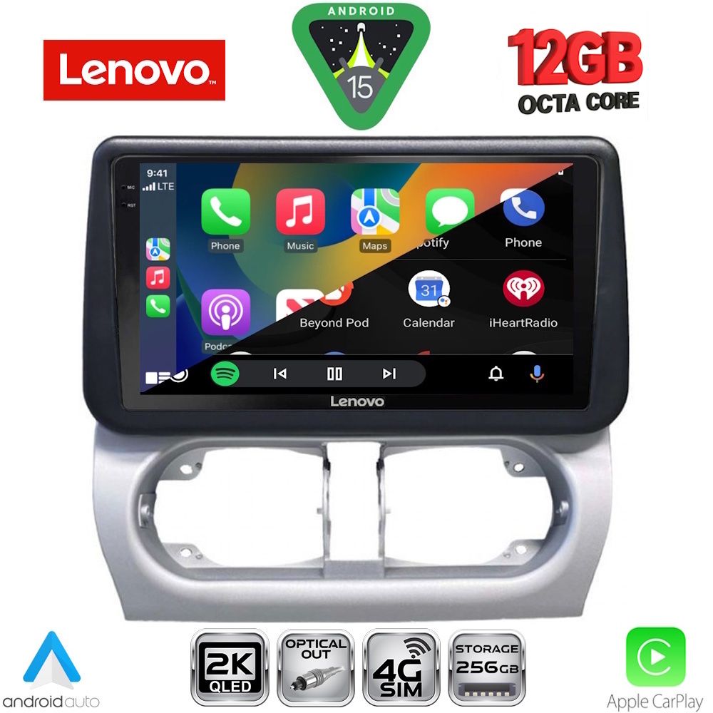 LENOVO SSZ 12500_CPA (9inc) MULTIMEDIA TABLET for OPEL CORSA C mod 2000-2006 - TIGRA mod. 2004-2009