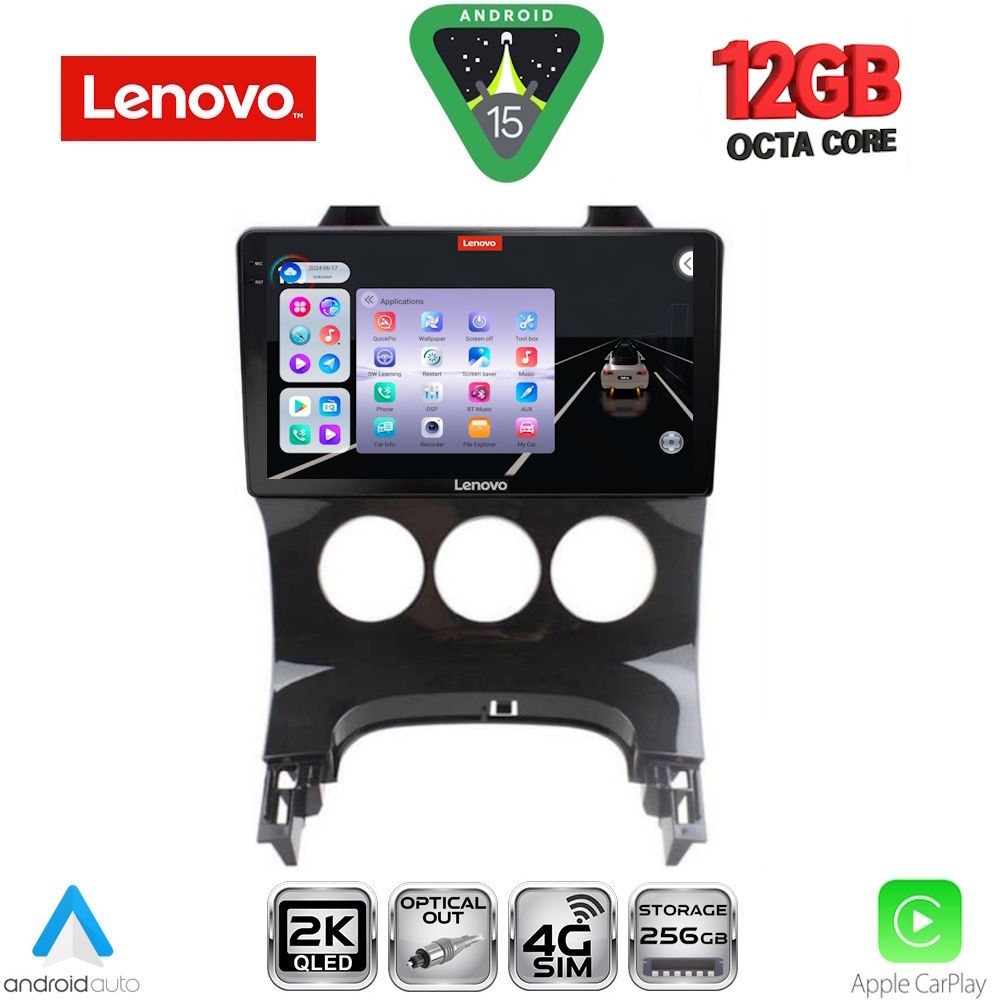 LENOVO SSZ 12515_CPA A/C (9inc) MULTIMEDIA TABLET for PEUGEOT 3008 mod. 2008-2016 - LENOVO SSZ 12515_CPA A/C