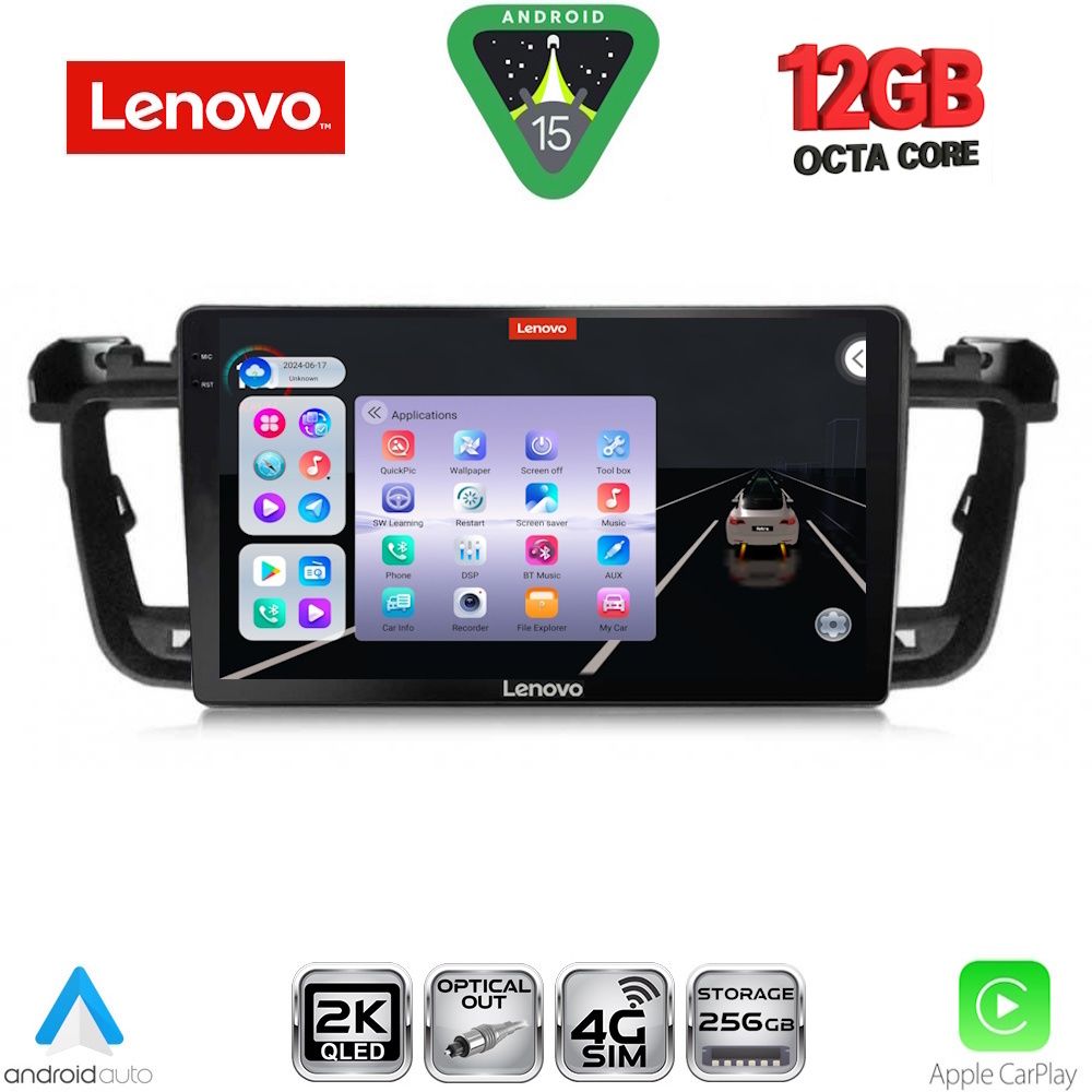 LENOVO SSZ 12518_CPA (9inc) MULTIMEDIA TABLET for PEUGEOT 508 mod. 2010-2016 - LENOVO SSZ 12518_CPA